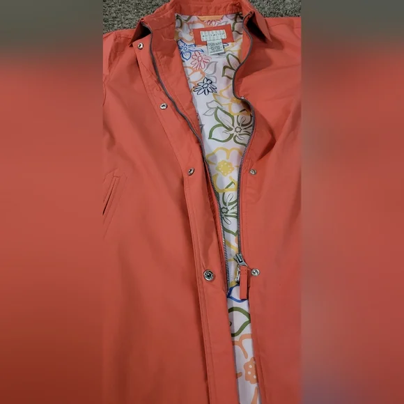 White Stag women's orange waterproof rain jacket size Large - Picture 10 of 11